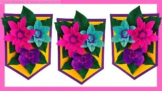 Paper Home decoration DIY | Wall decoration | How to do |