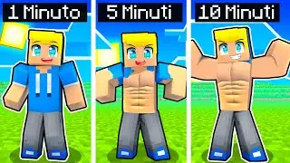 OGNI MINUTO DIVENTIAMO PI&Ugrave; MUSCOLOSI Su Minecraft!