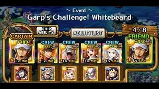 (OPTC) Garp's Challenge Whitebeard Double V3 Law PSY Team [F2P Subs] Global Ver.