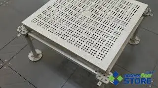 Aluminum Perforated Raised Floor System - Huiya Aluminum Grate Access Floor | AccessFloorStore.Com