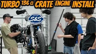 Insane Turbo 136 Crate Engine Install | Best Harley Crate Engine | S&S Cycle MK136