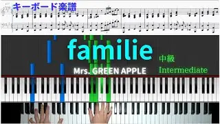 【キーボード楽譜】familie/Mrs. GREEN APPLE