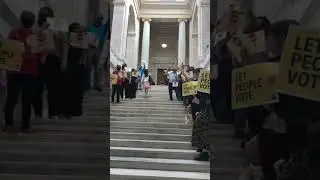 Arkansas voting rights advocates at the Capitol