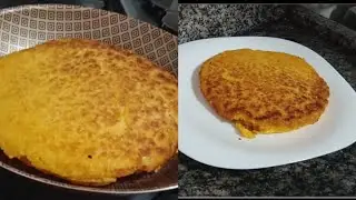 Para o café da manhã pão de frigideira/ sem glúten/ Pão de Flocão de milho #lowcarb 