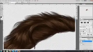 Digital drawing - horse: mane tutorial