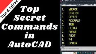 Top Secret Commands for fast working in AutoCAD | Kons3pt Design Studio