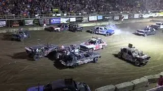 Armada Fair 2024 Demolition Derby (RWD Motorswap)Heat (8-14-2024) Armada,Michigan