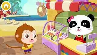 Baby panda making juice.