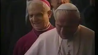 Papa Giovanni Paolo II° all'Ospedale S. Anna di Ferrara   settembre 1990
