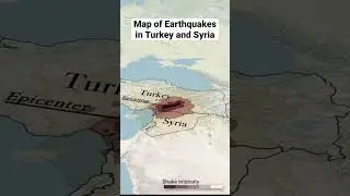 Map of turkey earthquake #turkeyearthquake #syria
