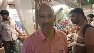 Goan Reporter:Dept of Handicrafts,Textile and Coir stall at GFDF 2026. Sagun R.Velip, Dir. Handicraf