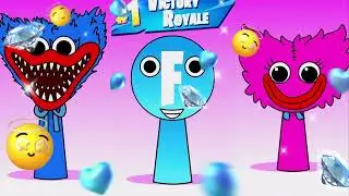 Sprunki OC Meets Huggy Wuggy, Kissy Missy & Fortnite World 😳 (Funny Animation Story)