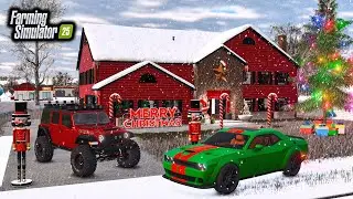 BUILDING $799,999 CHRISTMAS MANSION! (CUSTOM CARS) | FS25