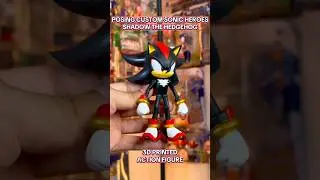 THIS CUSTOM SONIC HEROES SHADOW ACTION FIGURE IS INSANE! #sonicthehedgehog #actionfigure #3dprinting