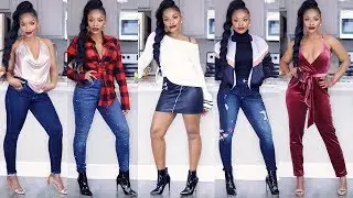 Massive Try-On Clothing Haul ft. Express! Cute Holiday LookBook