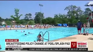 Breastfeeding policy change at pool/splash pad in Jacksonville