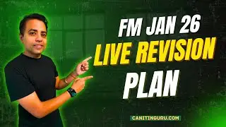 FM Revision plan l Live session from today l Jan 26 l CA Inter FM l CA Nitin Guru