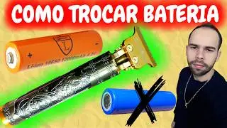 MAQUINA DE CORTAR CABELO VINTAGE T9 TROCA DA BATERIA FÁCIL