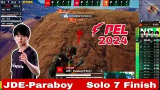 JDE-PARABOY SOLO 7 KILLS || JDE 14 Kills WWCD #pel2024 #jde #paraboy #mingskr