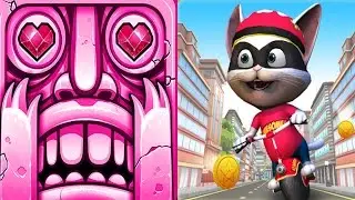 Temple Run 2 Sky Summit VS Rush Rush 3D Android iPad iOS Gameplay HD