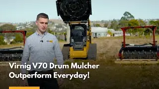 VIRNIG V70 Skid Steer Drum Mulcher - Outperform Every Day!