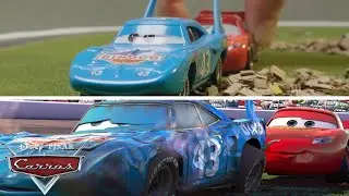 Relâmpago McQueen ajuda The King - Trecho do filme |  Pixar Cars
