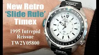New Retro Slide Rule Timex 1995 Intrepid Reissue - TW2Y05800