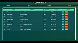Student Admin Page | CRUD in PHP  #php  #mysql