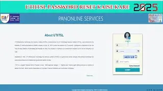 UTI PAN PASSWORD FORGET // how to Utiitsl password reset kaise kare / forgot password