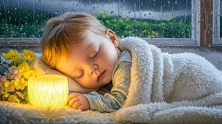 LIVE Baby Sleep Music with Rain Sounds | Mozart Inspired Lullaby | Sleep Instantly in 3 Minutes