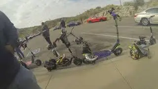 Riding a Go Ped down Canyon Lake!!!!!