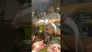🔥😱 World Famous Big Size Ayer Fish Cutting Skills 😱😳 #shorts
