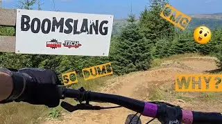 BLIND RUN Down BOOMSLANG | BikePark Wales | Gnarly MTB POV