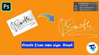 Make your Digital Signature in Photoshop #shorts #youtubeshorts