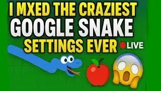 🔴 I Mixed the Craziest Google Snake Settings Ever&hellip; Can I Survive 5 Minutes?! 😳🐍🔥 85