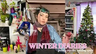 VLOG - setting up my Christmas tree🎄, physical media haul💿, DIYs and thrifting🍵