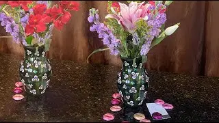 Turn a Thrifted Vase into a Valentine&rsquo;s Day Work of Art 💜 | Dot Painting DIY