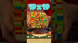 Rubik&rsquo;s Cubes From 1x1-19x19 #shorts