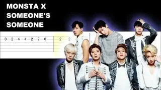 Monsta X - SOMEONE'S SOMEONE (Easy Guitar Tabs Tutorial)