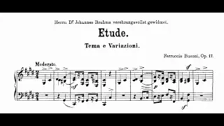 Ferruccio Busoni - &Eacute;tude en forme de variations, Op.17, BV 206 (Harden)