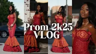 SENIOR PROM VLOG 2025 | Prep + GRWM | maintenance, nails, hair, makeup, send off photoshoot + more!