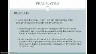 Pragmatics in SLA