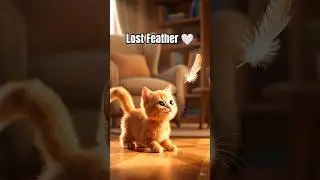 Kitten&rsquo;s Lost Feather 🪶✨ | Pixar-Style Cat Short | #cat  #kitty #kitten