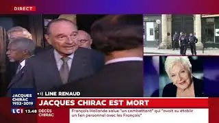 En larmes Line Renaud réagit à la mort de Jacques Chirac
