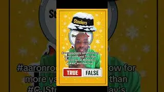 #TrueOrFalse #AaronRodgers will throw for more yards the #cjstroud  #Texans #Steelers