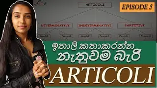 LET&rsquo;S LEARN ITALIAN EASILY.ITALIAN LANGUAGE🇮🇹 LINGUA ITALIANA.5Ep(සිංහල)🇱🇰. ARTICOLI Grammar ITALY