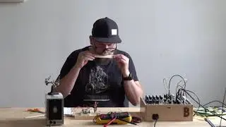 An analog synthesizer