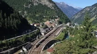 Bahnverkehr am Gotthard - Unterwegs zwischen Amsteg und Göschenen