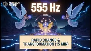 555 Hz Angel Frequency | Rapid Change & Transformation | 15 Minute Sound Alchemy