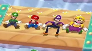 Mario Party 6 - All Funny Minigames #3 - Luigi vs Mario vs Waluigi vs Wario (Master Cpu)